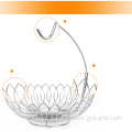 Stainless Steel Wire Fruit Basket With Banana Stand